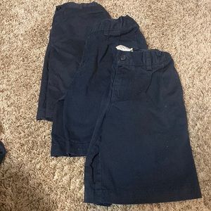 Lands end navy uniform shorts